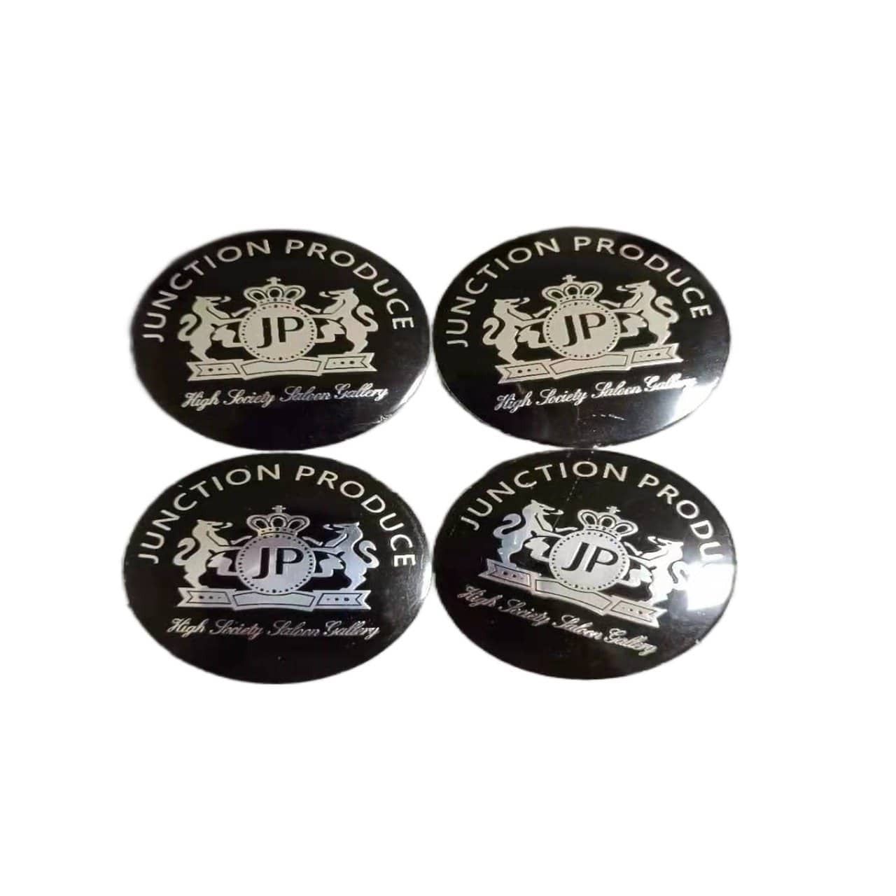 4x 56mm 2.2 JP Junction Produce Wheel Center Hub Caps Emblem Decal Car Sticker
