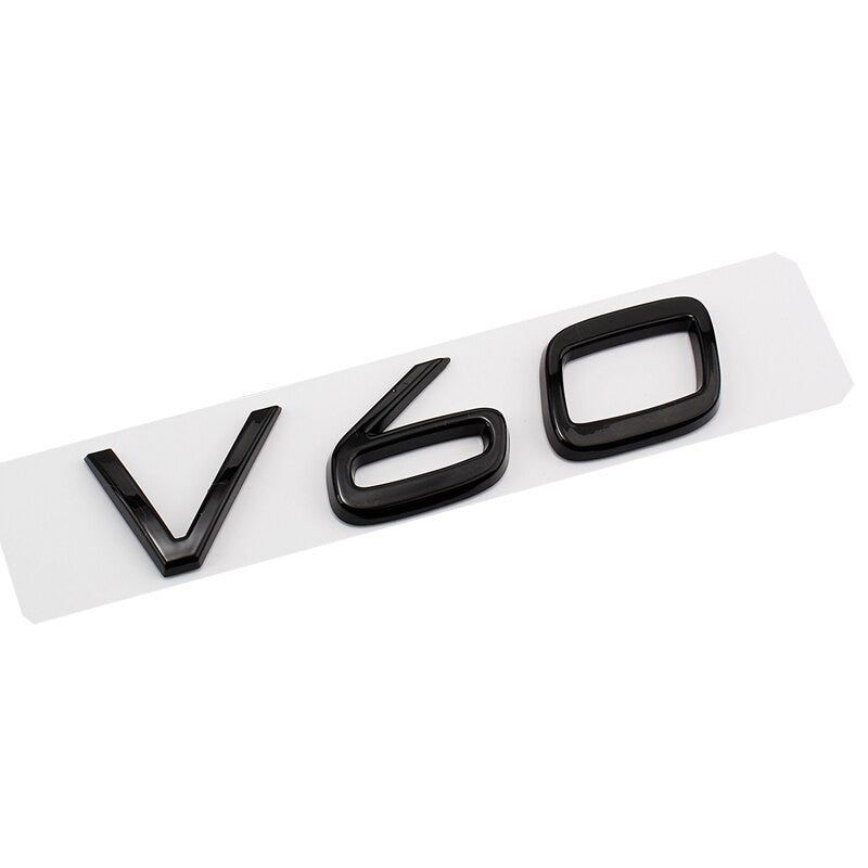 Glossy Black Emblem Sticker For Volvo XC90 XC60 XC40 D2 D5 S80 S90 S60 S40 V40 V60
