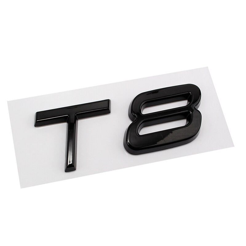 Modified Letetr S3 S4 S5 S6 S8 RS3 RS4 RS5 RS6 RS8 3D Metal Car Sticker for Audi Auto Emblem Badge Decal
