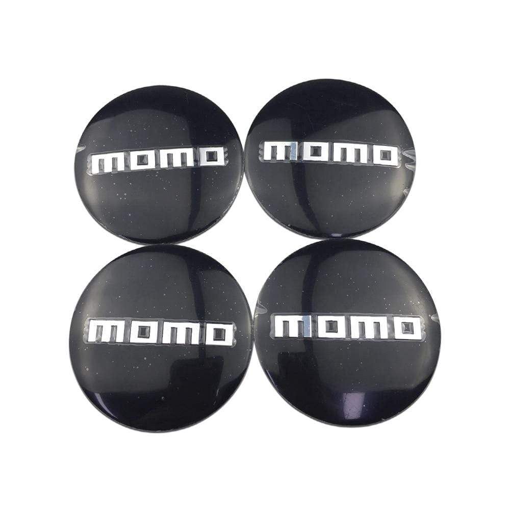 MOMO Logo For  Jaguar Fiat Lancia Corvette BMW Benz Toyota 56mm Wheel Rim Emblem Hub Caps Automobile Styling