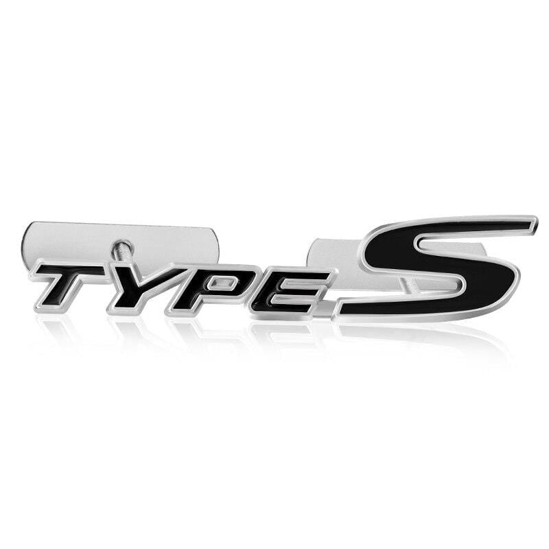 1pcs NEW 3D Car Metal Front Grill Emblem Auto Grille Badge For Honda  Type S Sport Logo Civic Accord Crv Hrv Car Accessories