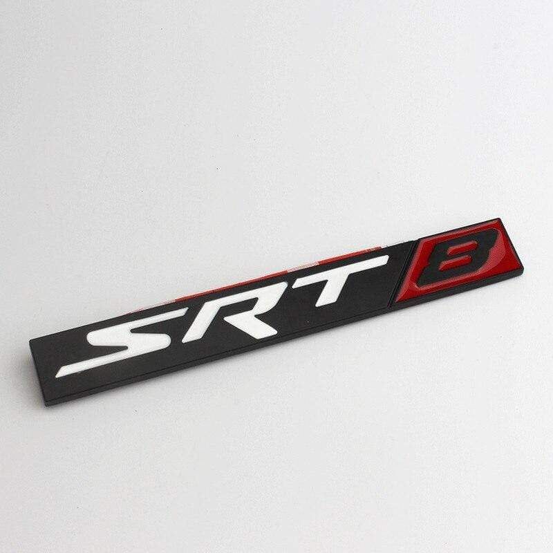 Metal Car Body Decoration for SRT8 SRT6 Logo Car Rear Side Sticker for Dodge Charger Challenger Caliber Jcuv Ram Journey Caravan