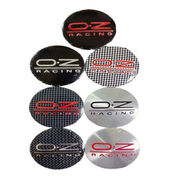 4PCS 56MM OZ Racing Car Wheel Center Hub Cap Sticker Car Logo Badge Emblem sticker Decal