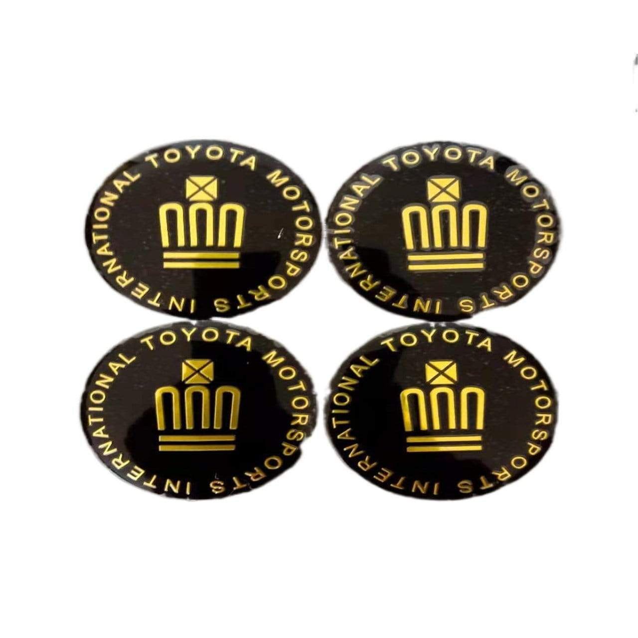 56mm 4pcs Toyota TRD VXR Vios Camry Corolla 4runner Tundra Crown Car Wheel Center Hub Cap Sticker Emblem Badge Decal