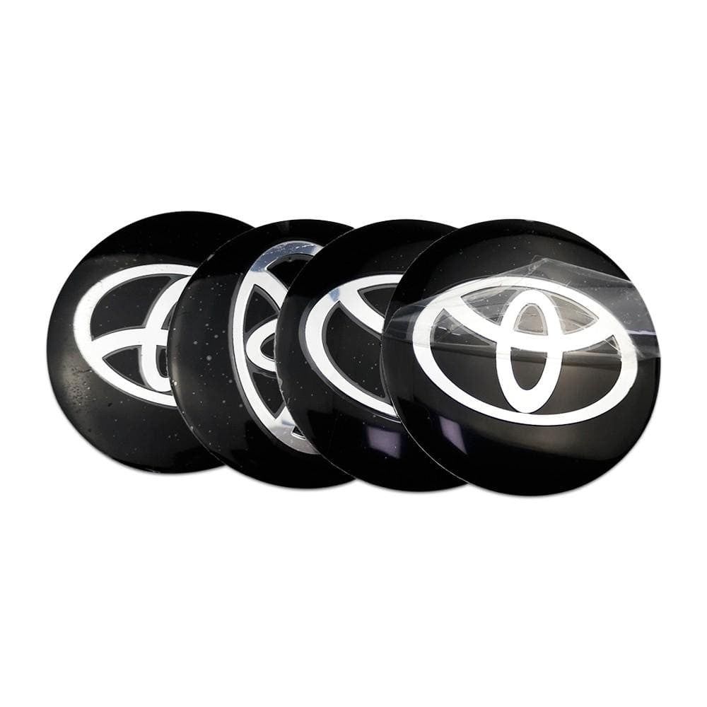 56mm 4pcs Toyota TRD VXR Vios Camry Corolla 4runner Tundra Crown Car Wheel Center Hub Cap Sticker Emblem Badge Decal