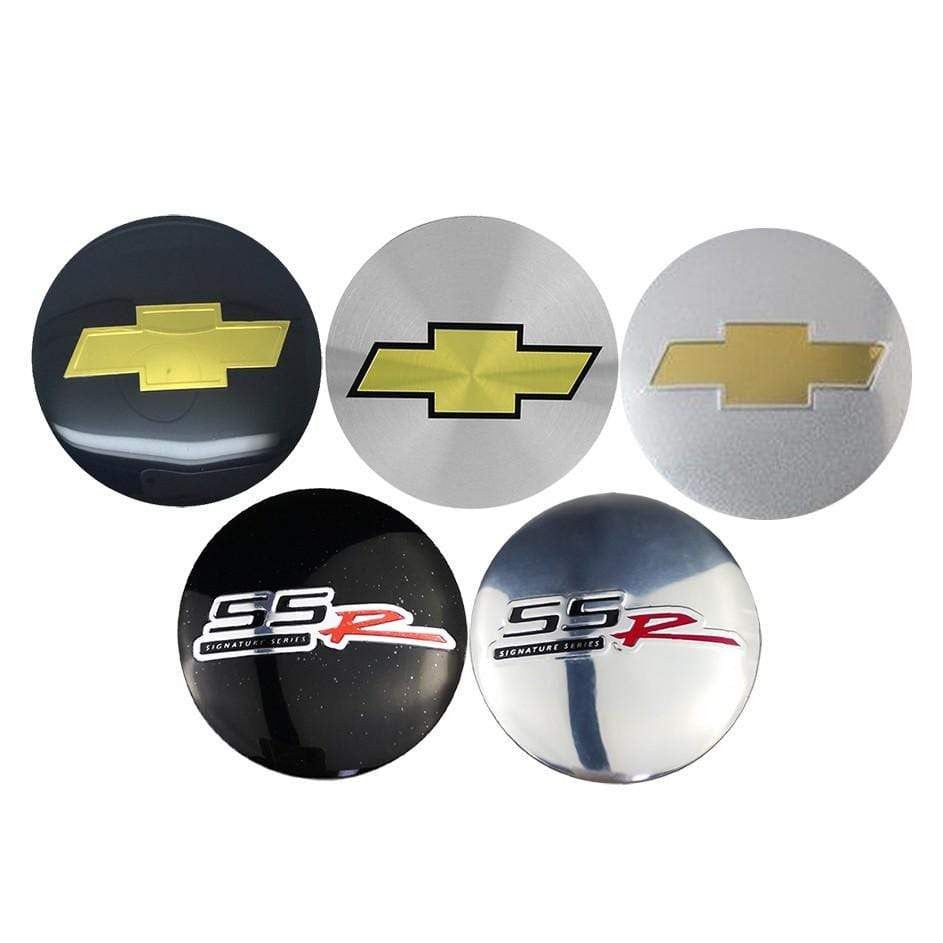4pcs 56mm Chevrolet SSR Logo Car Wheel Center Hub Cap Sticker Auto Tire Emblem Badge Decal Accessories