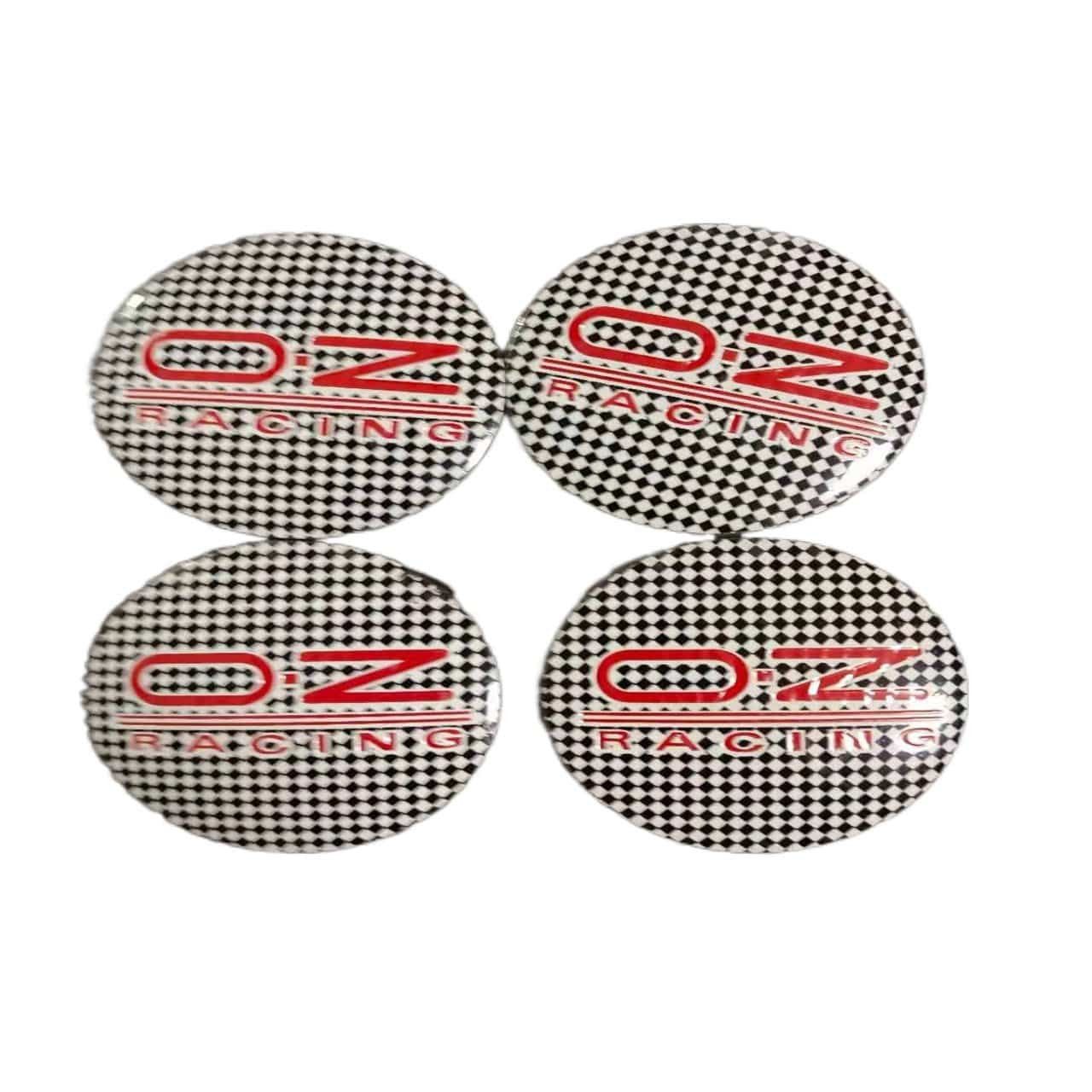 4PCS 56MM OZ Racing Car Wheel Center Hub Cap Sticker Car Logo Badge Emblem sticker Decal