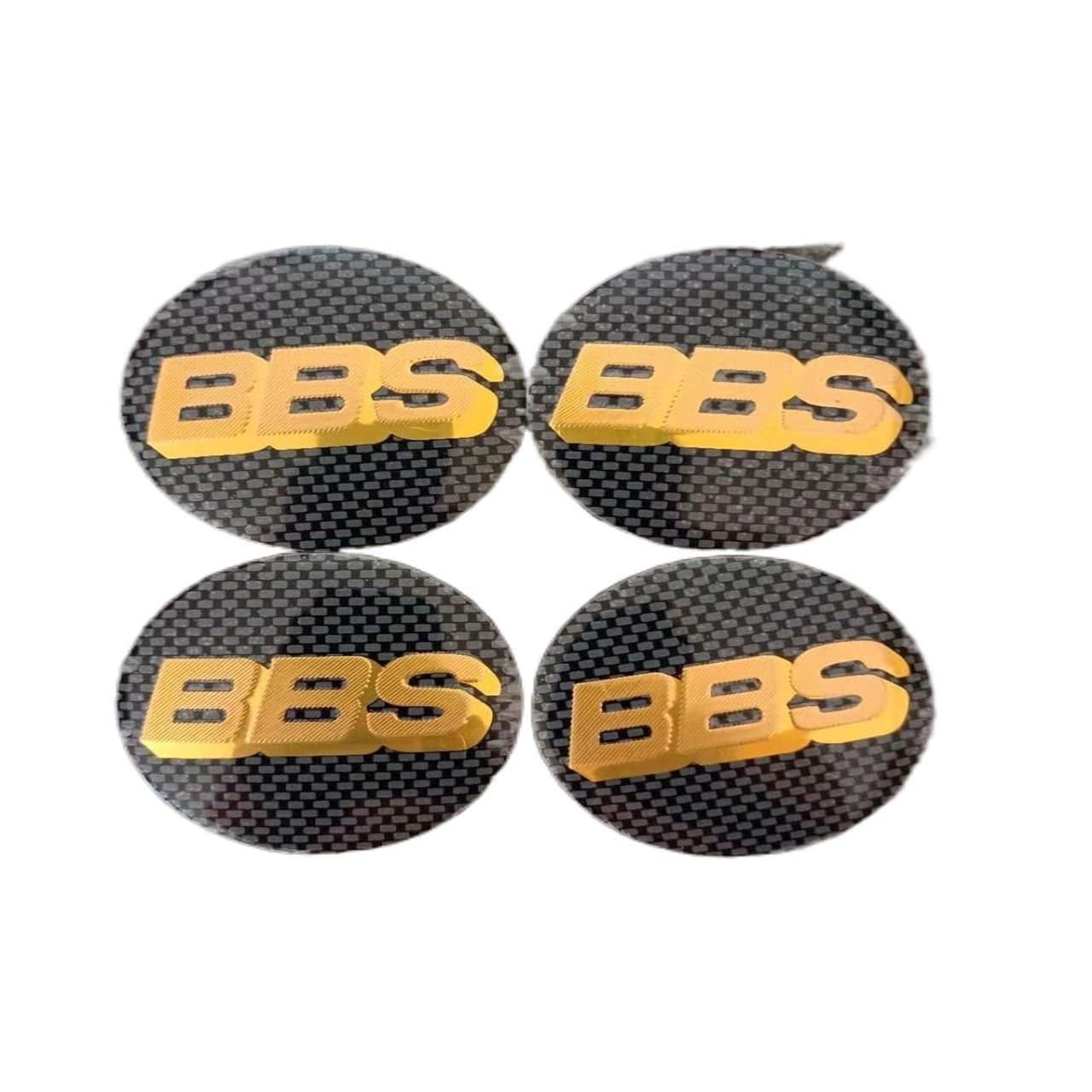 4PCS 56mm Hub Cap Car Rim Wheel Center Cover Emblem Wheel Center Hub Badge Sticker BBS Logo For Universal Car