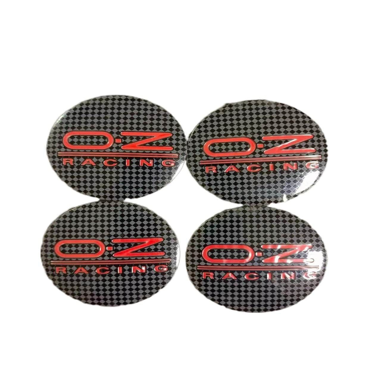 4PCS 56MM OZ Racing Car Wheel Center Hub Cap Sticker Car Logo Badge Emblem sticker Decal