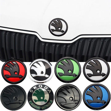 ABS Emblem For Skoda Fabia 1 2 Octavia a7 RS Superb Front Rear Boot Tailgate Sticker