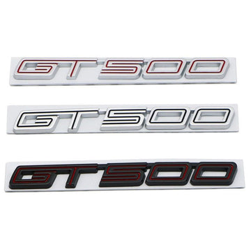 Metal GT500 Letter Stickers Decals For Ford Mustang Emblem Badge