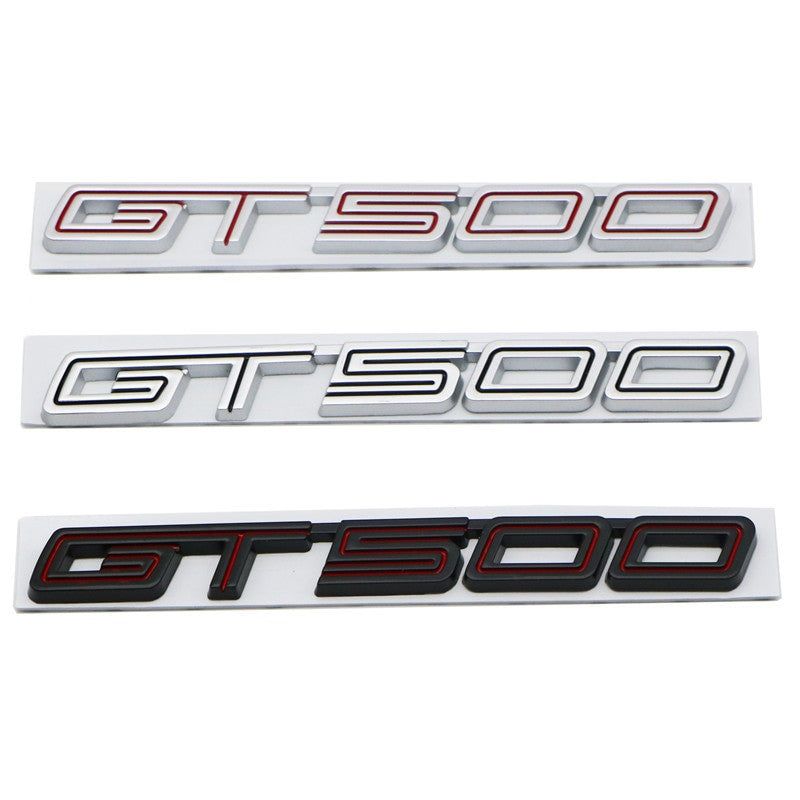 Metal GT500 Letter Stickers Decals For Ford Mustang Emblem Badge