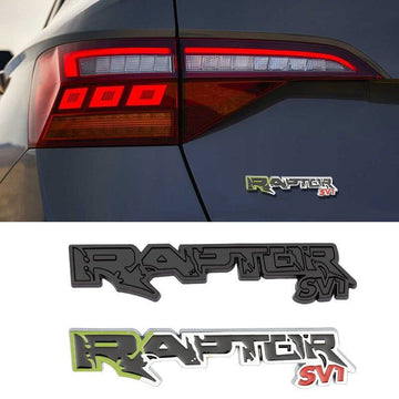 3D Metal Raptor SV1 SVT Emblem Trunk Fender Head Decorative Badge For Ford Raptor
