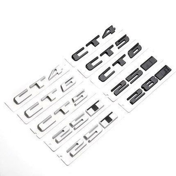 3D Stickers Decals For Cadillac CT4 CT5 CT6 25T 28T 40T AWD Rear Trunk Body Emblem Badge