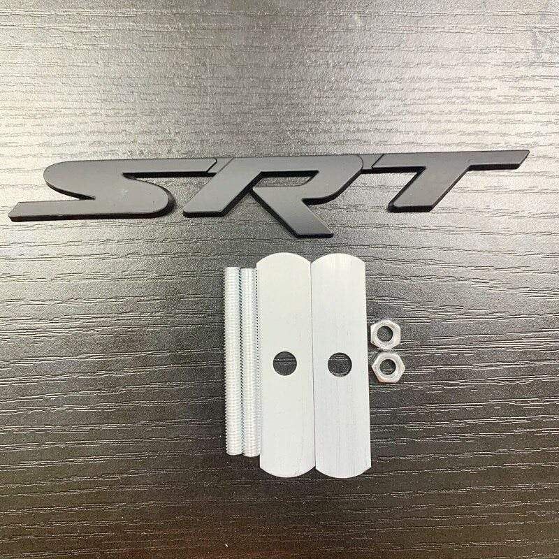 1X Metal Auto Car Styling SRT Front Grill Grille Badge Emblem Sticker Fit For Dodge Charger Challenger