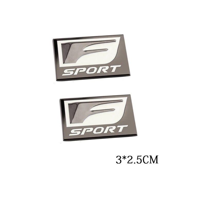 F-Sport Emblem Metal Logo Badge Side Fender Marker Trunk Lid for Lexus