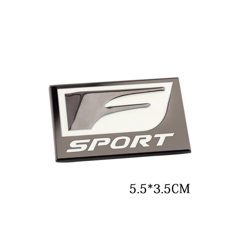 F-Sport Emblem Metal Logo Badge Side Fender Marker Trunk Lid for Lexus
