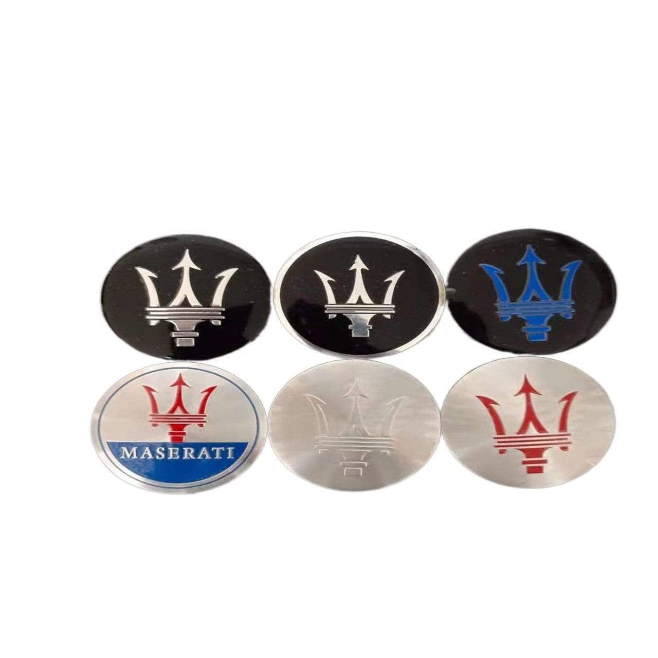 4Pcs 56.5mm Car Wheel Center Caps Emblem Sticker Decal Badge Logo For Maserati