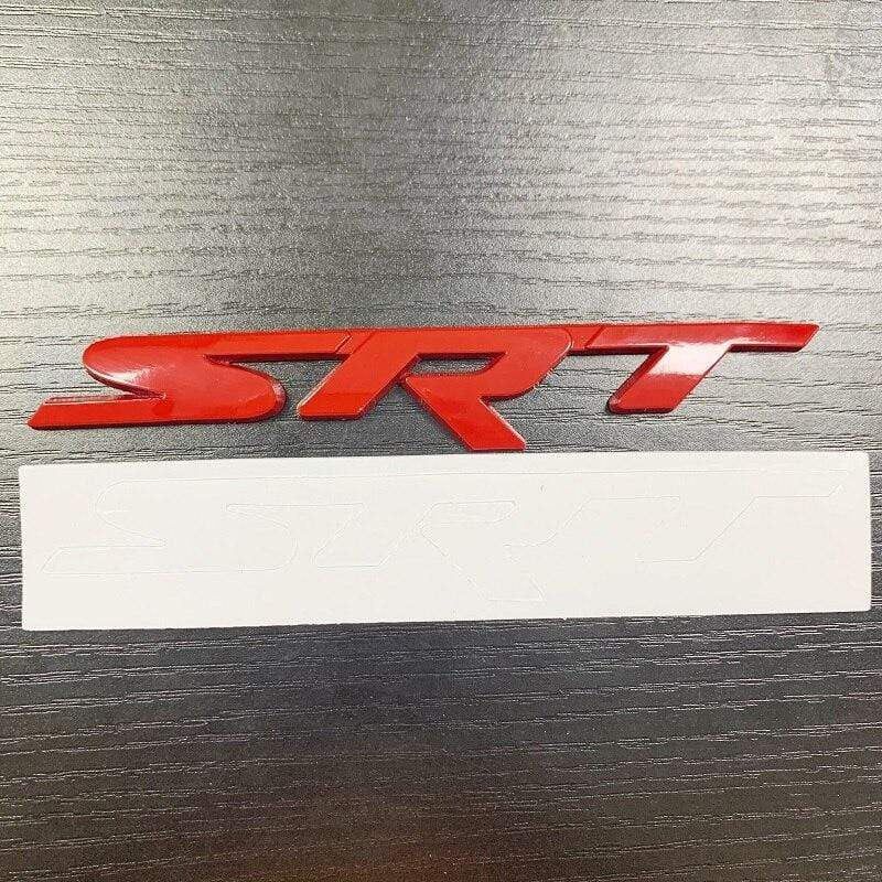 1X Metal Auto Car Styling SRT Front Grill Grille Badge Emblem Sticker Fit For Dodge Charger Challenger