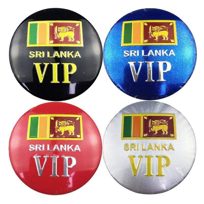 4PCS 56mm Sri Lanka Flag VIP Logo Car Wheel Center Hub Cap Sticker Emblem Badge Decal for SAAB SEAT Peugeot Doage KIA MG