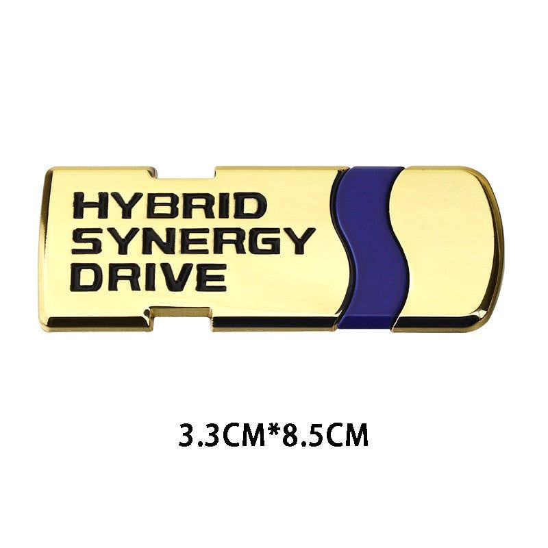 Hybrid Synergy Drive Stickers Metal Emblem Badge Decal For Toyota
