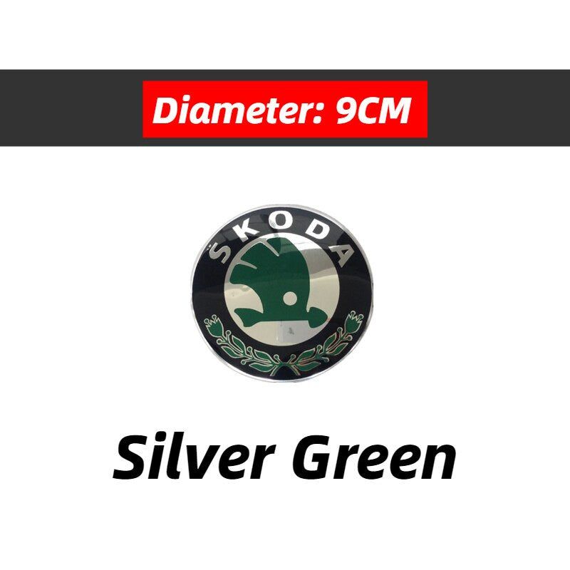 ABS Emblem For Skoda Fabia 1 2 Octavia a7 RS Superb Front Rear Boot Tailgate Sticker