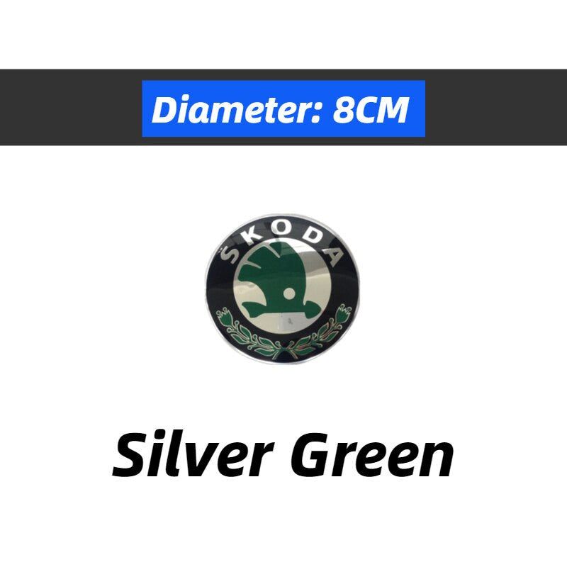 ABS Emblem For Skoda Fabia 1 2 Octavia a7 RS Superb Front Rear Boot Tailgate Sticker