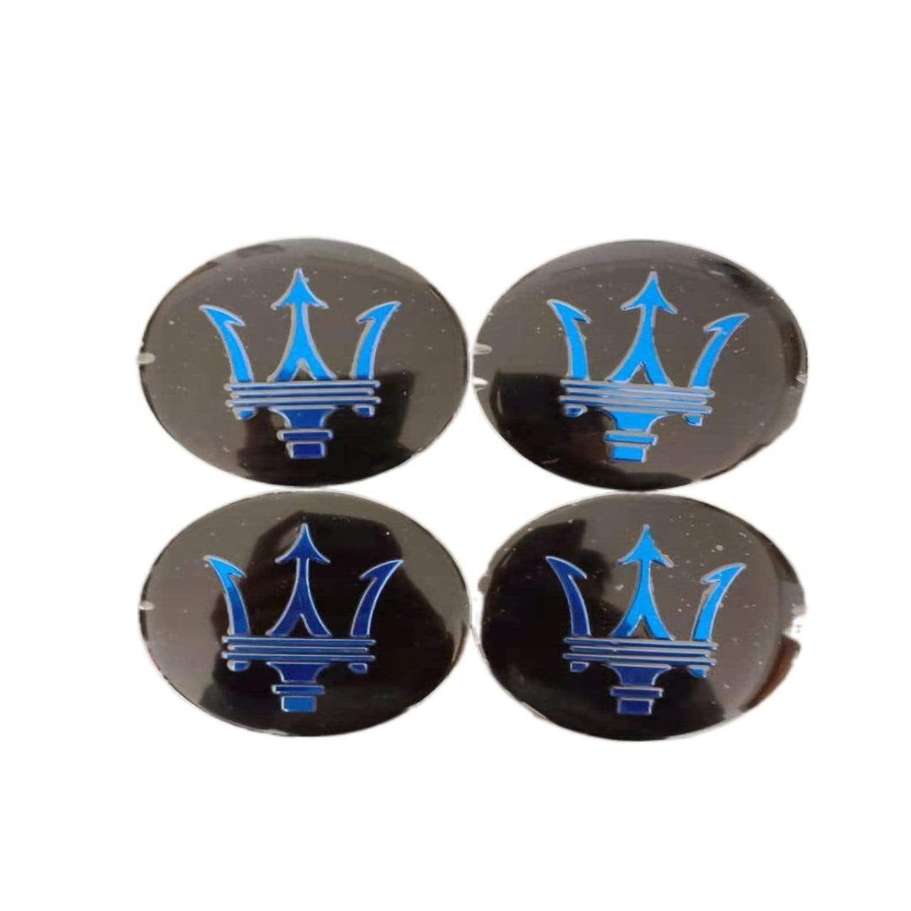 4Pcs 56.5mm Car Wheel Center Caps Emblem Sticker Decal Badge Logo For Maserati