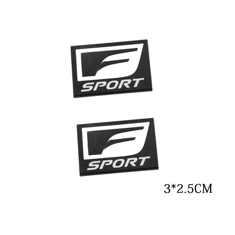 F-Sport Emblem Metal Logo Badge Side Fender Marker Trunk Lid for Lexus