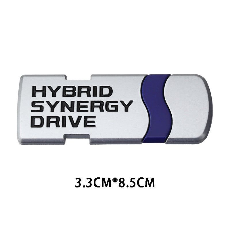 Hybrid Synergy Drive Stickers Metal Emblem Badge Decal For Toyota