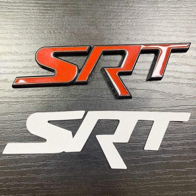 1X Metal Auto Car Styling SRT Front Grill Grille Badge Emblem Sticker Fit For Dodge Charger Challenger