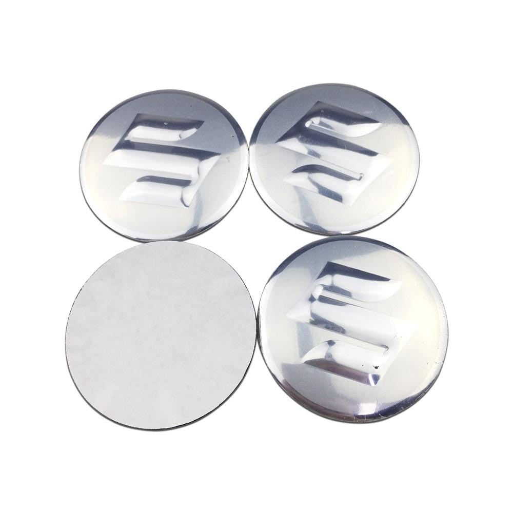 4pcs Car Wheel Center Hub Cap Sticker Cover Metal  56mm Emblem Badge Decal Stickers  Fits Suzuki