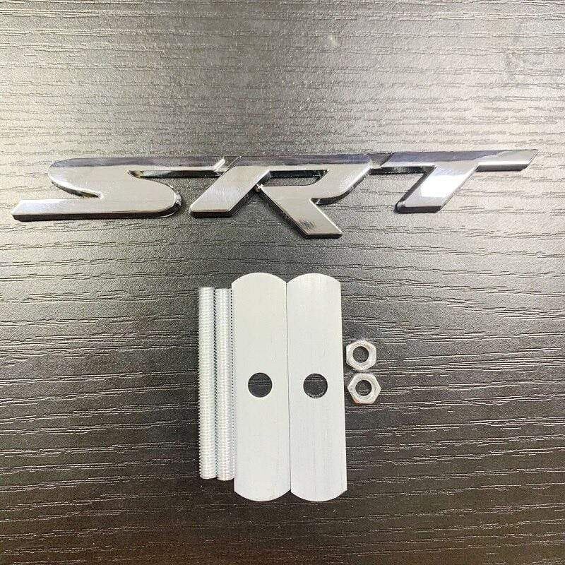 1X Metal Auto Car Styling SRT Front Grill Grille Badge Emblem Sticker Fit For Dodge Charger Challenger