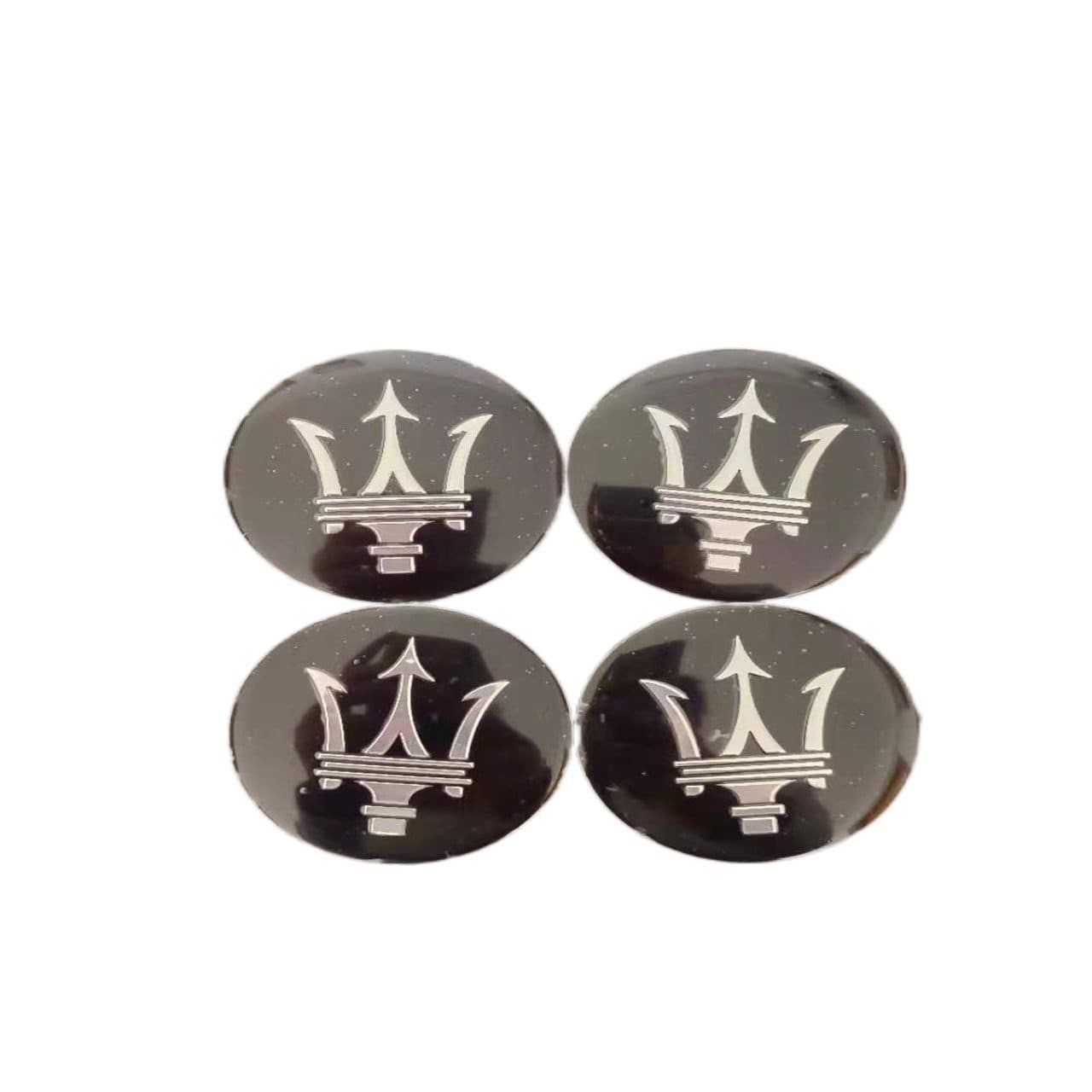 4Pcs 56.5mm Car Wheel Center Caps Emblem Sticker Decal Badge Logo For Maserati