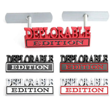Sticker Deplorable Edition Badge Emblem Hood Grille for Jeep Patriot Freelance Compass