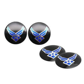 4x Wheel Center Hub Cap Car US Air Force USAF Emblem Badge Decal Stickers 56.5mm