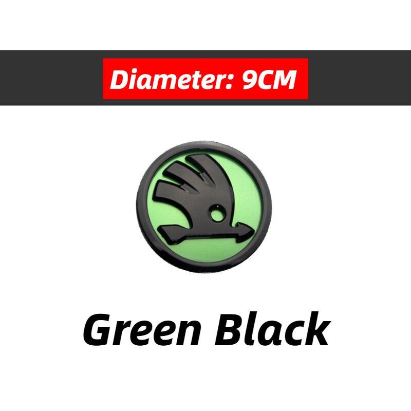ABS Emblem For Skoda Fabia 1 2 Octavia a7 RS Superb Front Rear Boot Tailgate Sticker