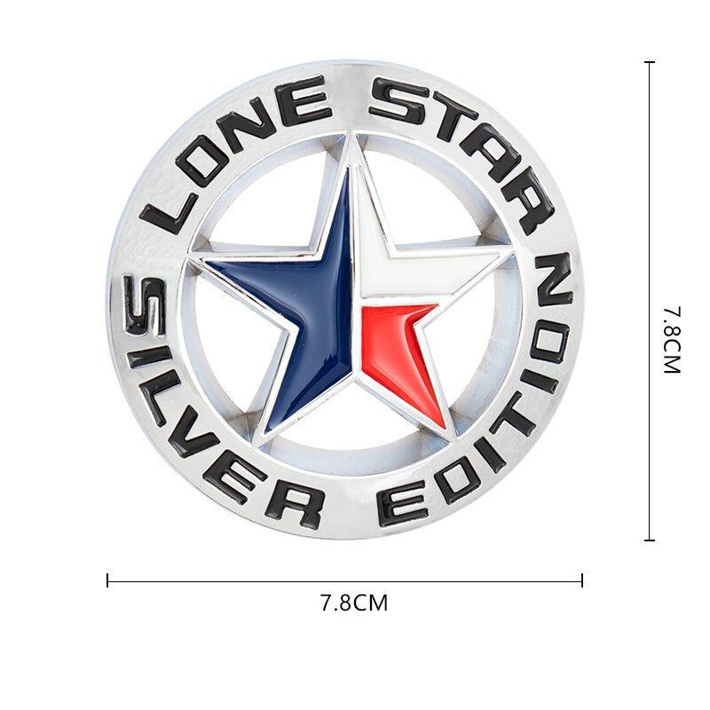 TEXAS EDITION Car Trunk Tailgate Emblem Badge Decal Sticker Metal