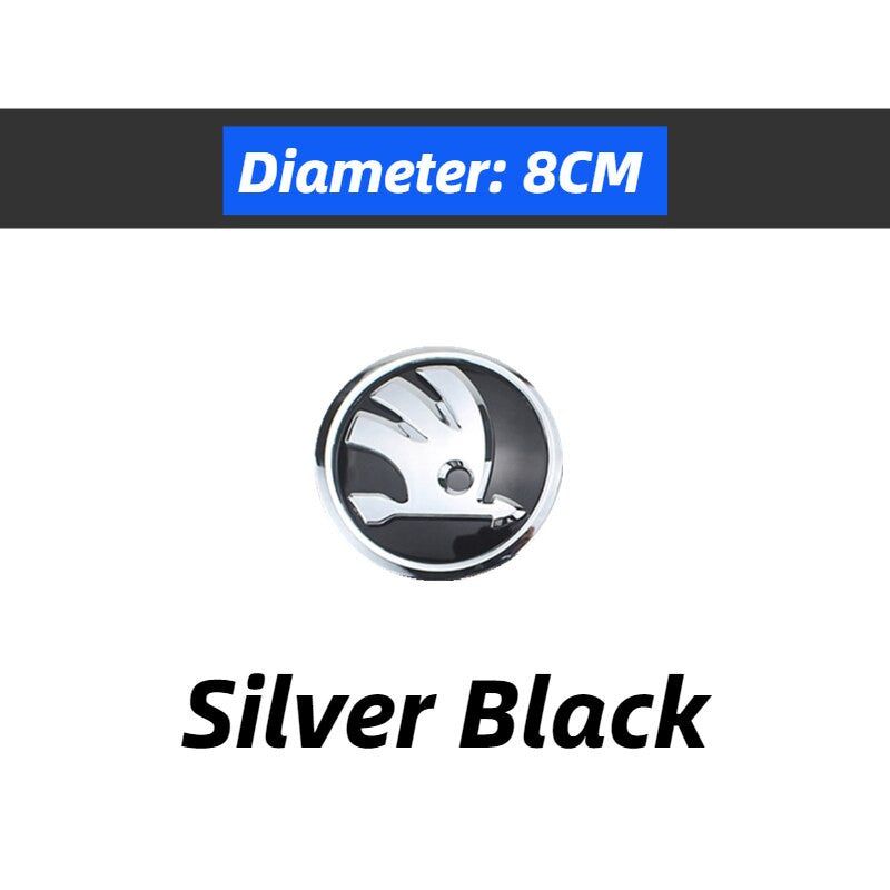 ABS Emblem For Skoda Fabia 1 2 Octavia a7 RS Superb Front Rear Boot Tailgate Sticker
