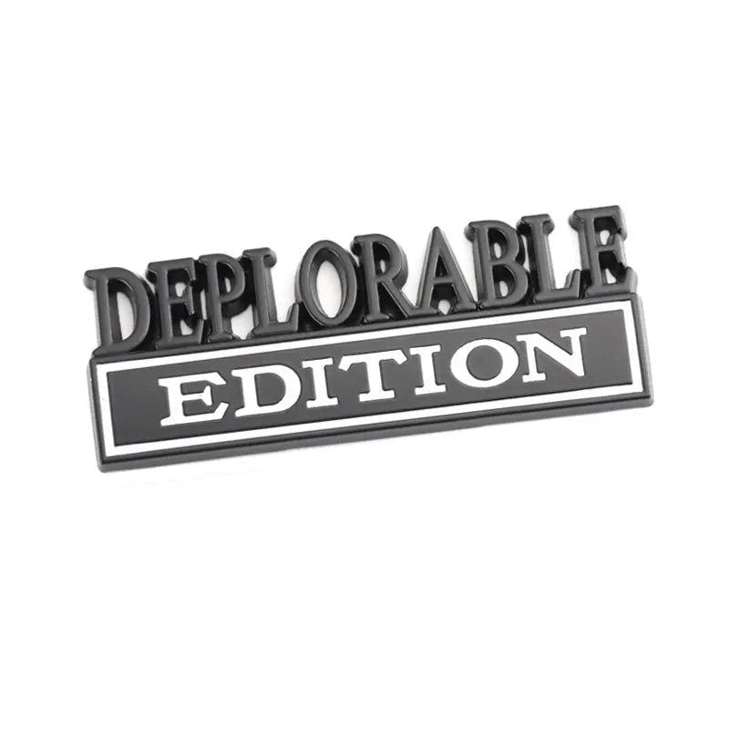 Sticker Deplorable Edition Badge Emblem Hood Grille for Jeep Patriot Freelance Compass