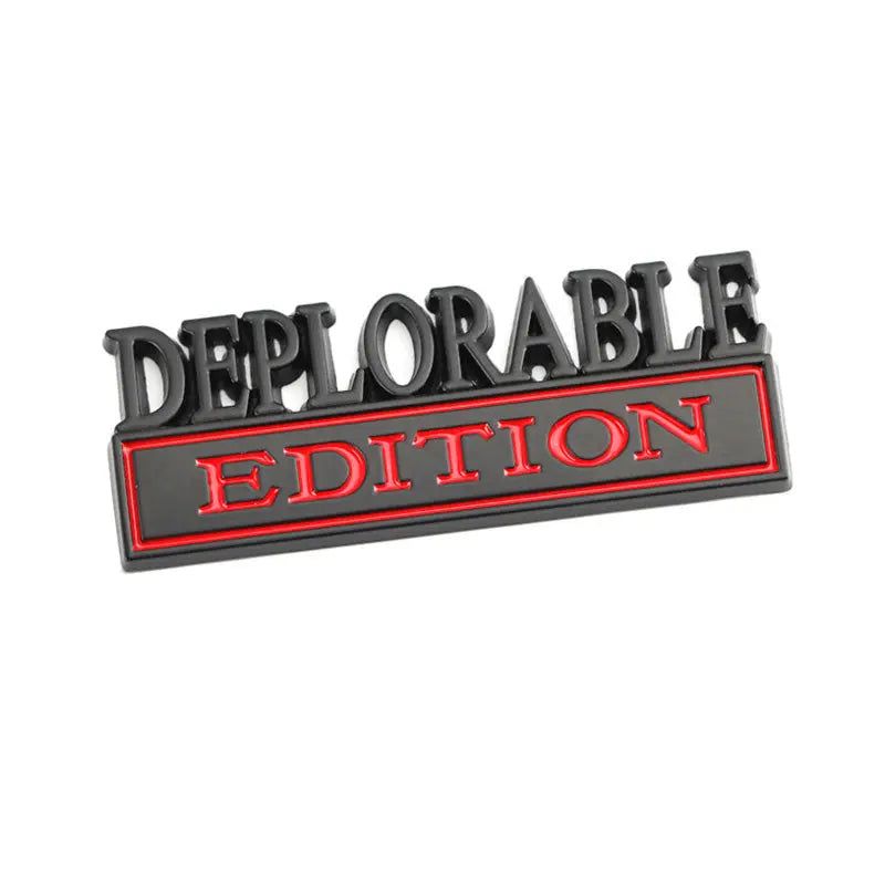 Sticker Deplorable Edition Badge Emblem Hood Grille for Jeep Patriot Freelance Compass