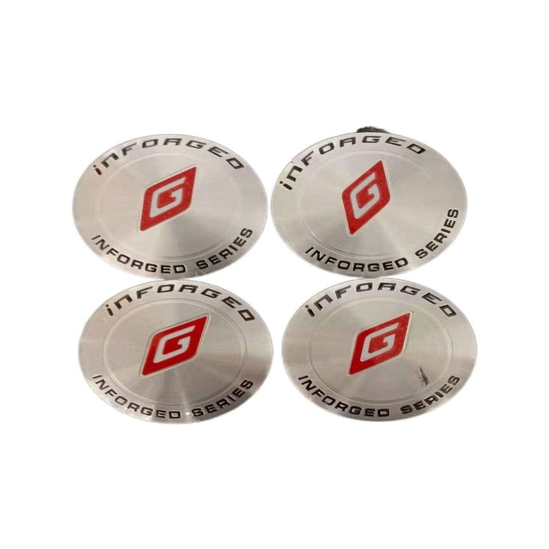 4pcs 56mm Inforged Series Car Wheel Center Hub Cap Badge Emblem Sticker