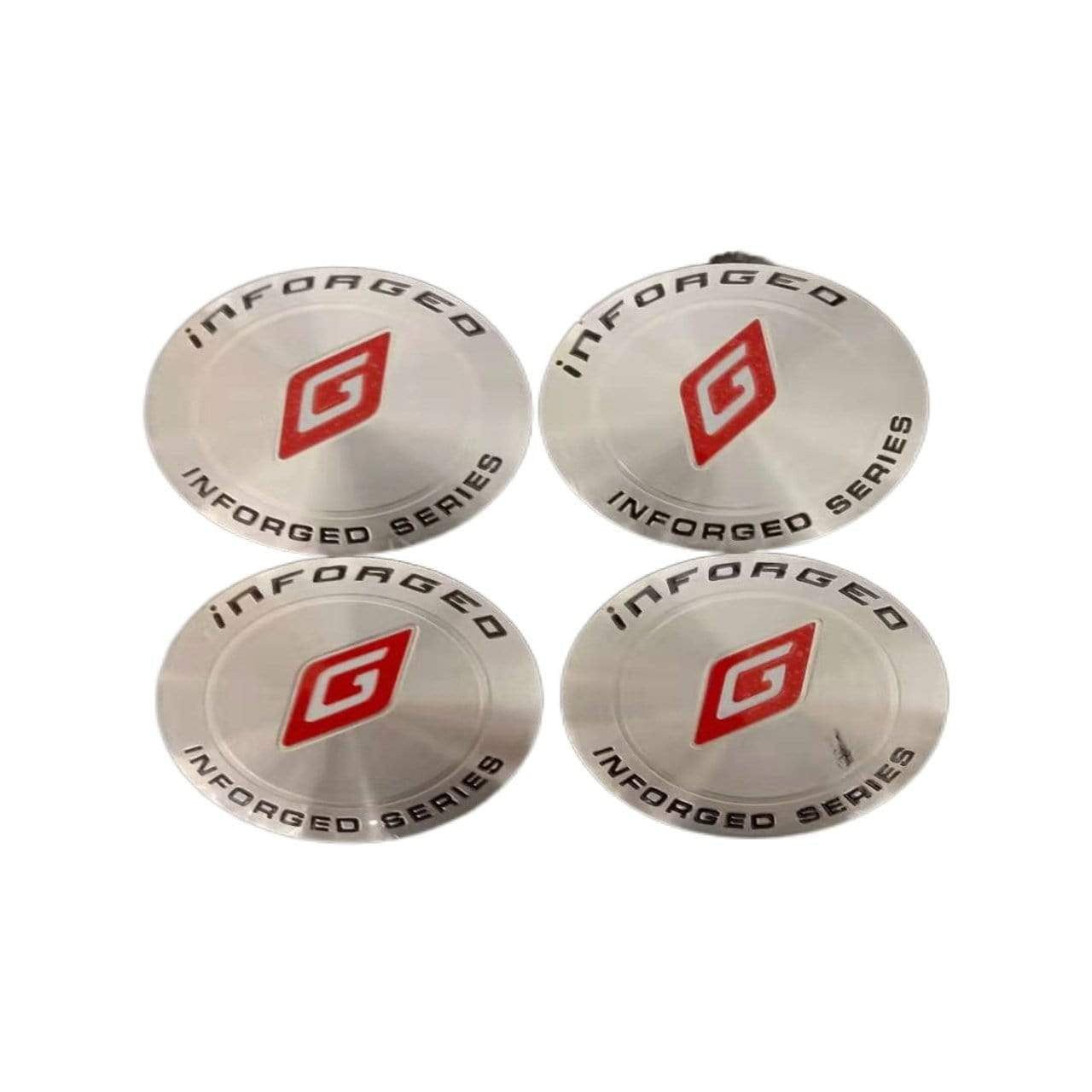 4pcs 56mm Inforged Series Car Wheel Center Hub Cap Badge Emblem Sticker