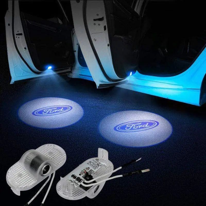 2pcs Door Logo Light LED Laser Projector Step Courtesy Welcome Ghost FOR FORD