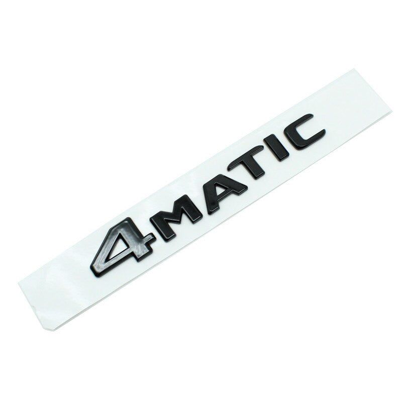 For Mercedes 4Matic Badge Emblem ABS Chrome Logo Car Sticker W124 W210 C E CL