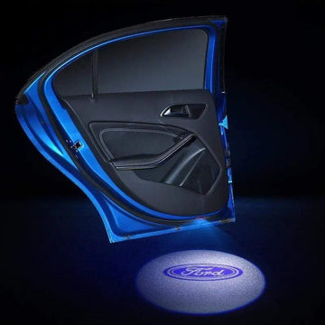 2pcs Door Logo Light LED Laser Projector Step Courtesy Welcome Ghost FOR FORD