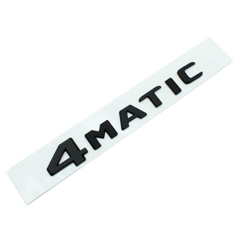 For Mercedes 4Matic Badge Emblem ABS Chrome Logo Car Sticker W124 W210 C E CL