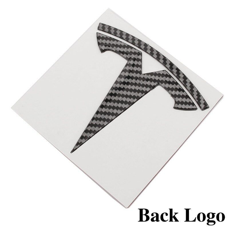 Metal Alloy Front Hood & Rear Tesla Emblem T Logo Badge For Tesla Model 3
