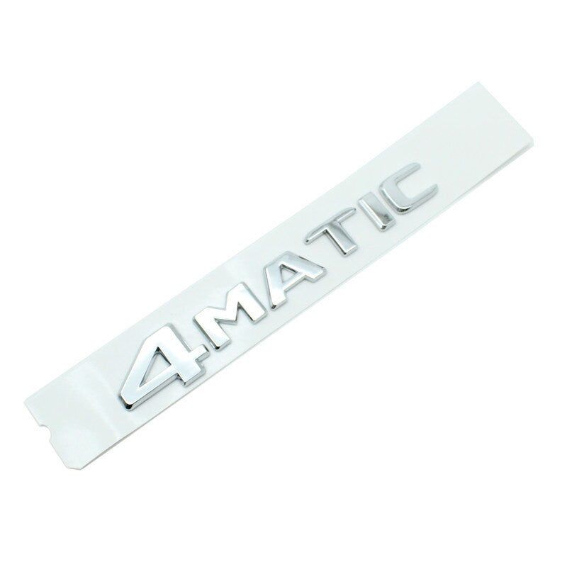 For Mercedes 4Matic Badge Emblem ABS Chrome Logo Car Sticker W124 W210 C E CL