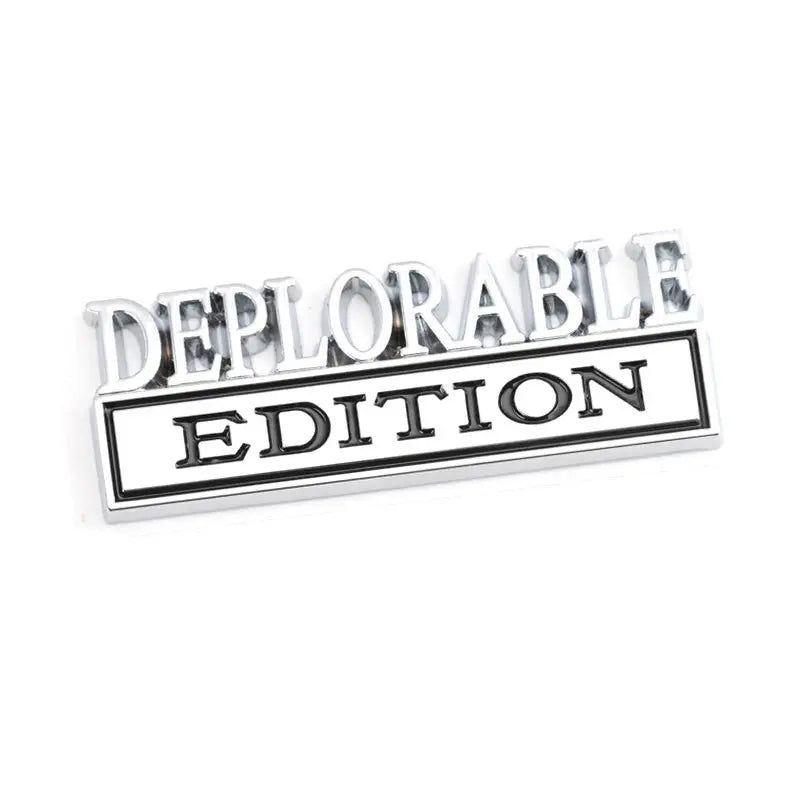 Sticker Deplorable Edition Badge Emblem Hood Grille for Jeep Patriot Freelance Compass